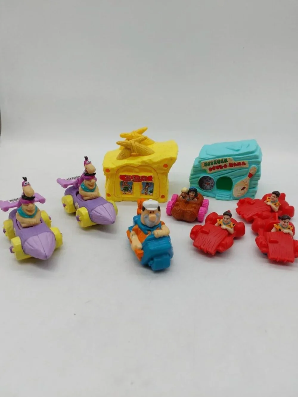 McDonald’s Flintstones Movie & Burger King Toys Set Of 9 READ Some Duplicates